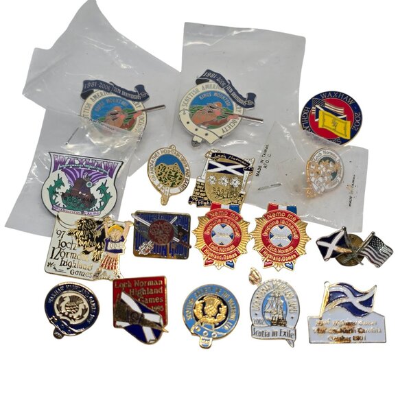 Other - Scottish Highland Games Enamel Pin Lot Loch Norman Waxhaw Kings Mountain 17